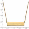 Black Bow Jewelry 14k Yellow Gold Plated Sterling Silver Washington Capitals NHL Necklace 18 Inch - 2 of 4