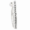 Black Bow Jewelry Rhodium Plated Sterling Silver & CZ Sisters By Chance Necklace, 18 In. - 2 of 4