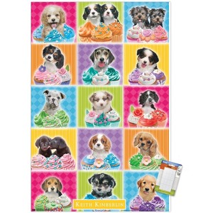Trends International Keith Kimberlin - Puppies - Cupcakes Unframed Wall Poster Prints - 1 of 4