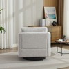 Swivel Accent Chair, Modern Lounge Sofa Barrel Chair With Thick Soft Cushions, 360 Degree Swivel Glide Chair For Bedroom Living Room Waiting Room - 4 of 4
