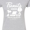 Women's - Peanuts - Charlie Brown Records Fitted Graphic T-Shirt - 2 of 4