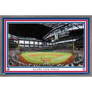 Trends International MLB Texas Rangers - Globe Life Field 22 Framed Wall Poster Prints - 1 of 4