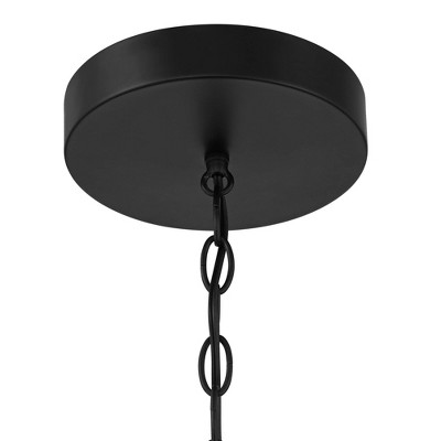 Antony Black Metal and Glass Sputnik Chandelier with Adjustable Height