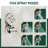 Cobbe Single Handle Wall Mounted Dual Shower Head with 5 Settings Hand Shower and Rain Shower Head and Tub Spout Shower Set Brushed Nickel - 4 of 4