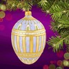 Miss Christmas 5.0 Inch Duchess Purple Fabrege Egg Christmas Tree Ornament , Christmas Decor Christmas, Easter, Spring (1PC) - 2 of 4