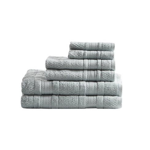 Cotton Craft Ultra Soft 6 Piece Towel Set - 2 Oversized Bath Towels, 2 Hand Towels, 2 Washcloth - Quick Dry Absorbent Everyday L