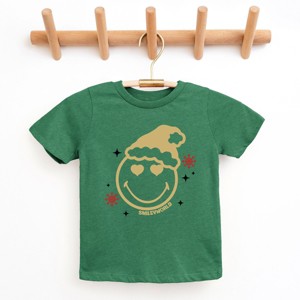 SmileyWorld Christmas Heart Eyes - Youth Short Sleeve Graphic T-Shirt - 1 of 4