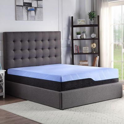 MAXZZZ 12 inch Hybrid Cooling GelCare Memory Foam and Coil Adult Mattress, Queen Size