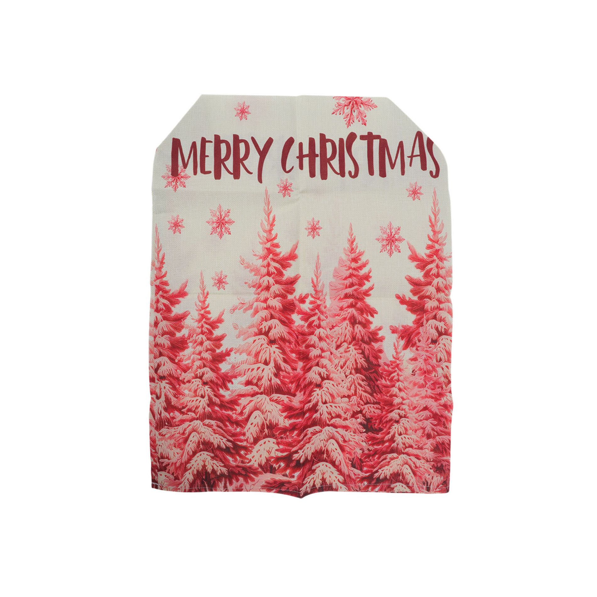 Unique Bargains Dining Chair Slipcovers Faux Linen Pink 21.65"x17.72" 1 Pc Jungle