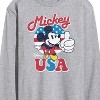 Men's - Disney - Mickey USA Long Sleeve Graphic T-Shirt - 2 of 4
