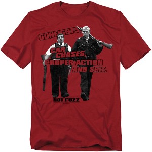 Hot Fuzz Days Work Adult T-Shirt - 1 of 4