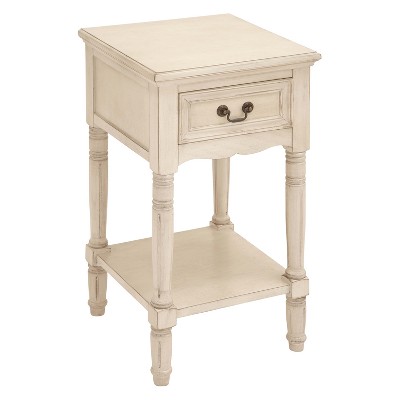 Traditional Wood Accent Table Ivory - Olivia & May