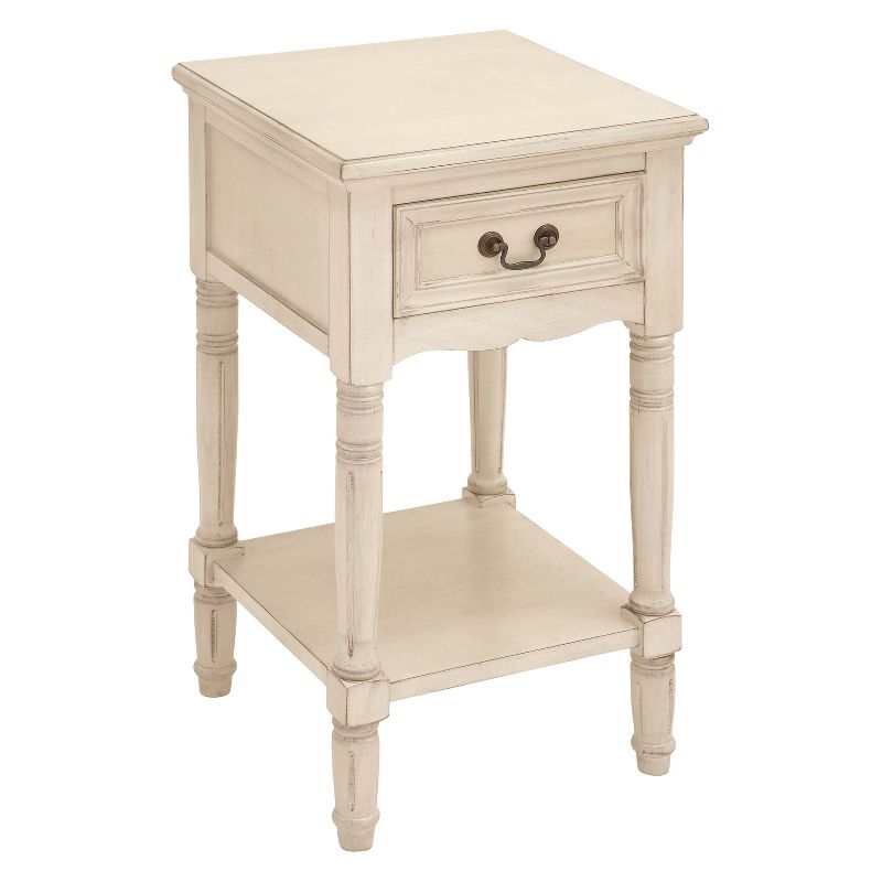 Traditional Wood Accent Table Ivory - Olivia & May, 1 of 17