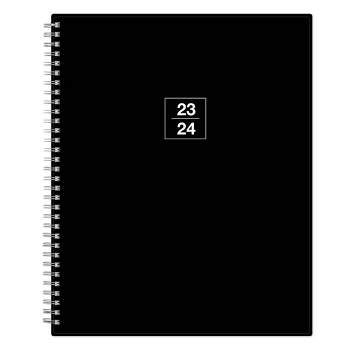 Blue Sky 2023-24 Academic Planner 8.5"x11" Weekly/Monthly Black