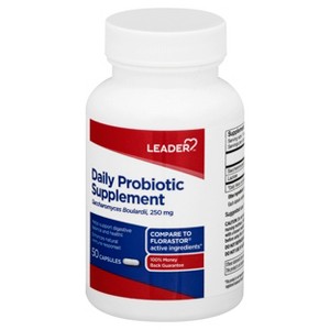 Leader Capsules 250 mg Daily Probiotic Supplement 50 ea - 1 of 4