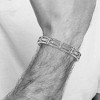 Black Bow Jewelry 10mm Multi-Finish Titanium Open Link Bracelet - 8.75 Inch - 4 of 4