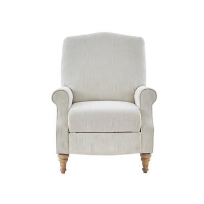 Cranberry Push Back Recliner Ivory: Madison Park, Elegant Jacquard ...