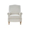 Cranberry Push Back Recliner Ivory: Madison Park, Elegant Jacquard Fabric, Turned Wood Legs, No Tools Assembly - 3 of 4
