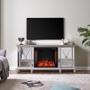 Toppington Mirrored Fireplace Media Console - SEI - 2 of 4