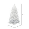 Vickerman 8.5' Sparkle White Spruce Artificial Christmas Tree, Unlit In a 28"Lx28"Wx5"H base. - 3 of 4