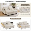 Whisen Corduroy Loveseat Sofa & Sleeper Sofa with USB Ports, Cup Holders, Phone Holder and Storage Space - 4 of 4