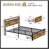 Metal Bed Frame with 2 Storage Drawers and LED RGB LED light - 2 of 4