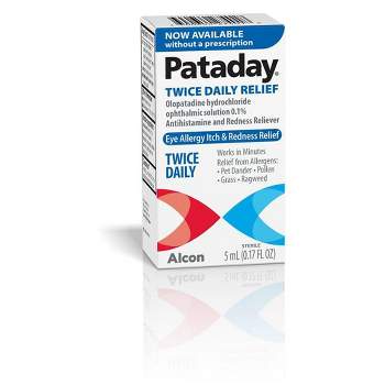 Pataday Twice Daily Eye Allergy Itch and Redness Relief Drops - 0.17 fl oz