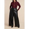 ELOQUII Faux Leather Detail Sweater - 4 of 4