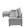 129.9" L-Shaped Sectional Sofa with Feather Cushions - 4 of 4