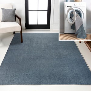 JONATHAN Y Twyla Classic Solid Low-Pile Machine-Washable Area Rug - 1 of 4