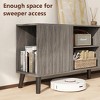 Skyzoo Mid-Century Modern TV Stand, Home Media Entertainment Center for up to 85 inches TV Console Storage Cabinet for Living Room, Grey - 4 of 4