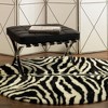 Walk on Me Faux Fur Super Soft Narrow Zebra Rug Tufted With Non-slip Backing Area Rug - 2 of 4