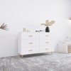 CAVINAS 6 Drawers Dresser Chest of Drawer Closet Organizers and Storage with Golden Handle and Golden Steel Legs for Bedroom, Living Room - 2 of 4