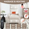 KWPZQEB Modern Recliner Chair with Massage and Heat, Fabric Recliner Chair Single Sofa Recliner Club Chair Nursery Chair Home Theater Seating - 2 of 4