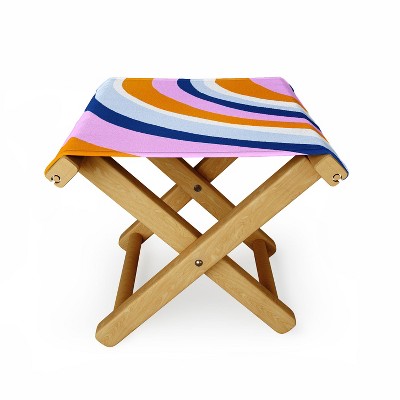 SunshineCanteen Canyon Stripes Folding Stool - Deny Designs