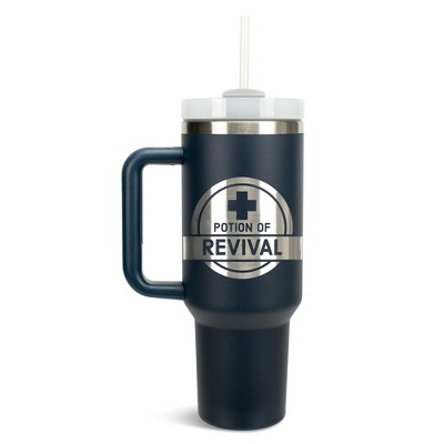 100 North Potion Of Revival Video Gamer Wrap-Around 40 Oz. Stainless Steel Water Bottle Coffee Mug, Spill & Leak Resistant, Travel Tumbler with