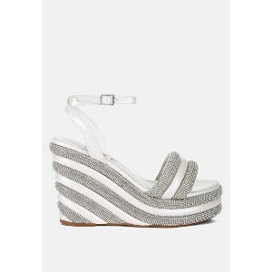 My Bliss Rhinestone Studded Wedge Sandals Women - 1 of 4