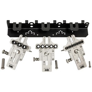 JessEm 08358 Seasoned Pro Stainless Steel Dowelling Jig Kit with All Sizes, 3 Angles, and Wall Bracket - 1 of 4