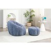 Lyngins Giant Faux Fur Bean Bag Chair, Ergonomic Lazy Chair with Memory Foam, Stylish Accent Chair, Single Sofa Chair for Home & Leisure - 3 of 4