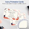 Avery Cards with Rounded Corners, 3" x 5", Matte Ivory, 150ct - 2 of 4