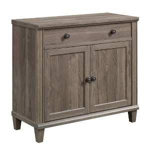 30" Hammond Library Base Distressed Gray - Sauder: Home Office Cabinet with Doors & Drawer - 1 of 4