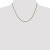 Black Bow Jewelry 2.25mm, 14k Yellow Gold, Diamond Cut, Milano Rope Chain Necklace - 2 of 4