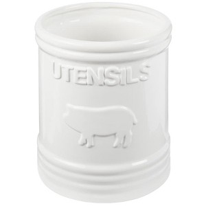 The Lakeside Collection Farmhouse Pig Kitchen Collection - Farmhouse Pig Utensil Crock - 1 of 3
