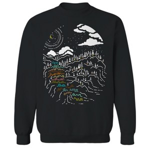 Rerun Island Men's A Winter Sight Ii Long Sleeve Graphic Cotton Sweatshirt - 1 of 1