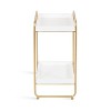 Kate and Laurel Nicco Rectangle MDF Side Table, 13x16x26, White - 4 of 4