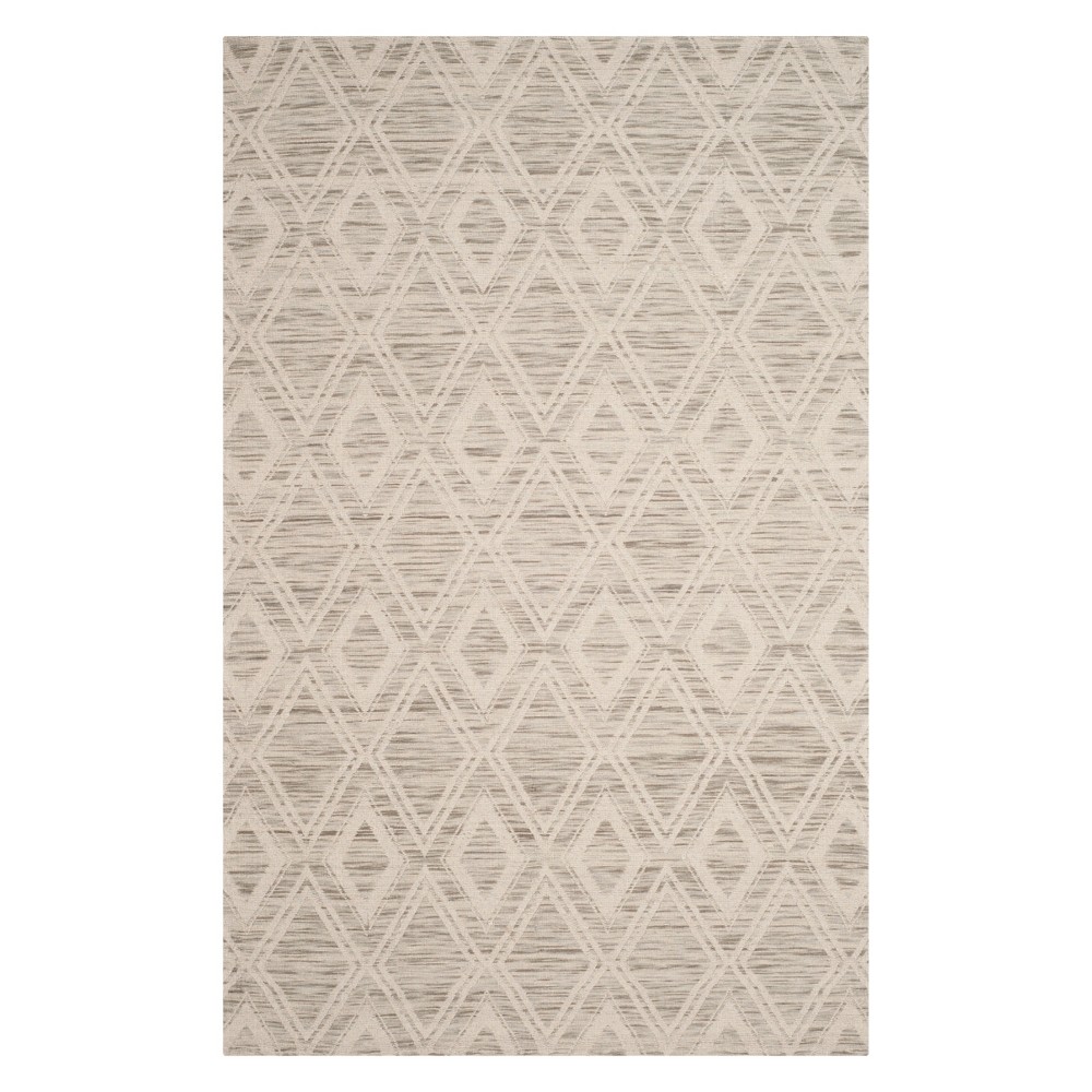 6'x9' Geometric Area Rug Light Brown/Ivory - Safavieh