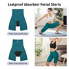 VOXSHE Women's Period Shorts High-Waist Moderate Absorbency Leak-proof Period Boyshorts for Yoga, Comfort - 2 of 4