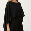 Anna-Kaci Women's Flowing Chiffon Capelet Top with Layered Draped Sleeves Soft Sheer Overlay and Elegant Silhouette 19in - 3 of 4