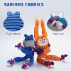 Nocciola 2 Pack Frog & Squirrel Dog Plush Toys, Christmas gift, Interactive Squeaky Tug Dog Toys with Crinkle Paper, Rope Chew Toys for All Breeds - 3 of 4