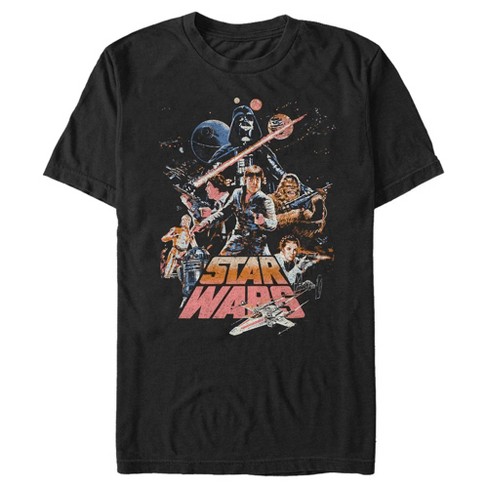 Men's Star Wars: A New Hope Distressed Episode 4 Movie Poster T-Shirt - image 1 of 4